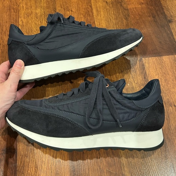 Good Man Brand Triumph Trainers Navy Blue Mens 9 Suede - Picture 6 of 10